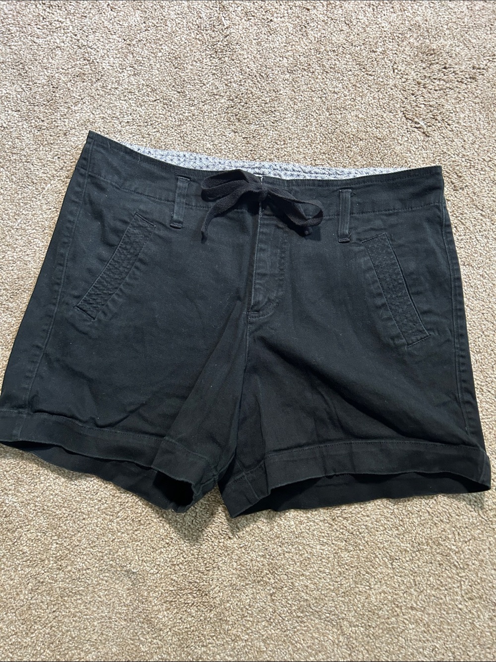 Lee Black Women's Drawstring Casual Shorts